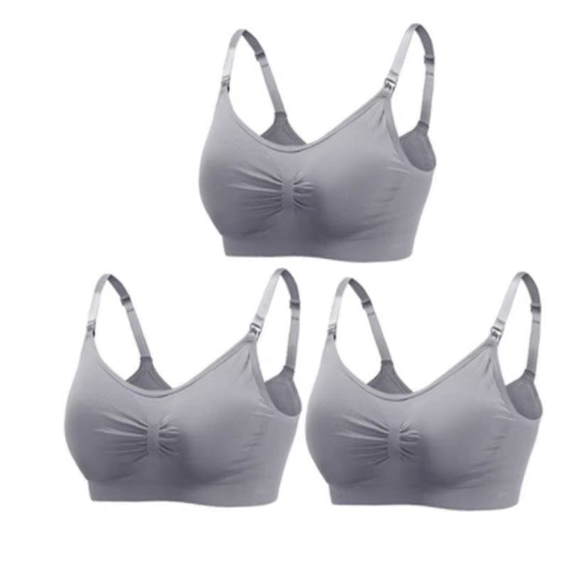 1/3Pcs Breastfeeding Bras Maternity Nursing Bra for Feeding Nursing Underwear Clothes for Pregnant Women Wirefree Breathable Bra